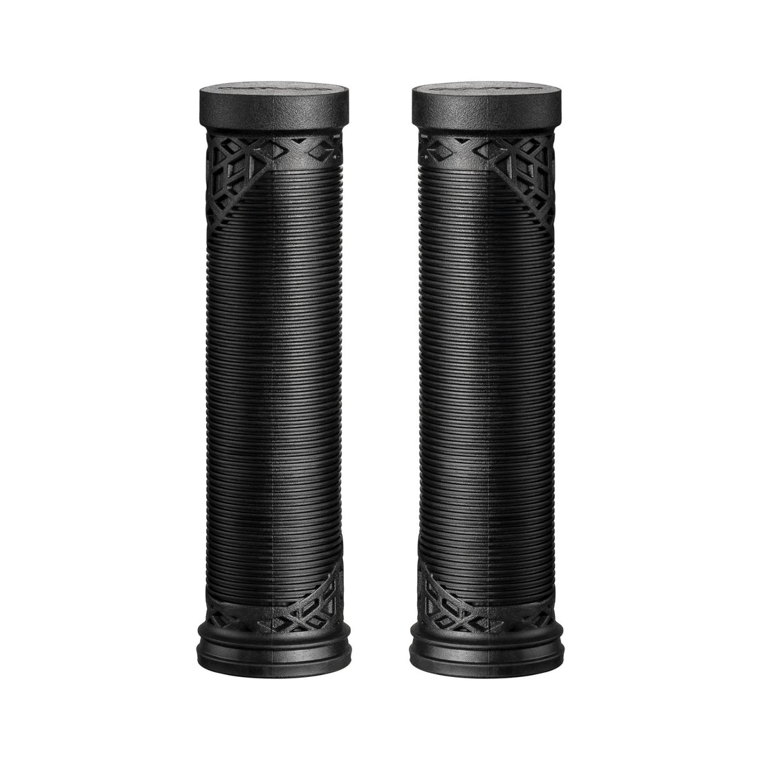 Funn mountain bike components - Hilt ES Slip - On Grips Black in a white background.