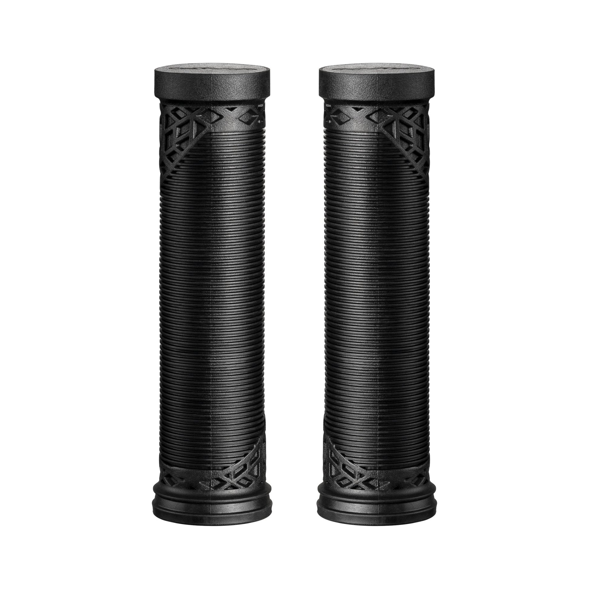 Funn mountain bike components - Hilt ES Slip - On Grips Black in a white background.