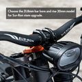 Funn  RSX Direct Mount Stem mounted on a Surron bike with handlebar.