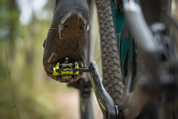 Funn Tactic XC clip-in pedal reviewed by Torque MTB, mounted on a cross-country bike