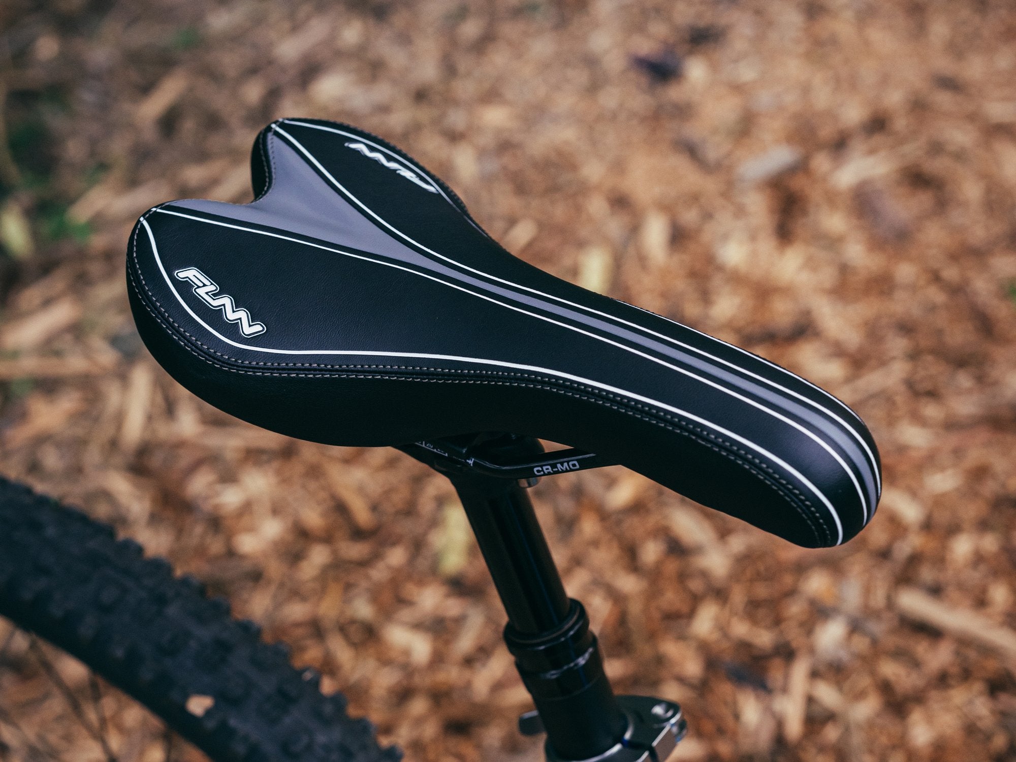 a Funn launch ii saddle mounted on a bike seat post.