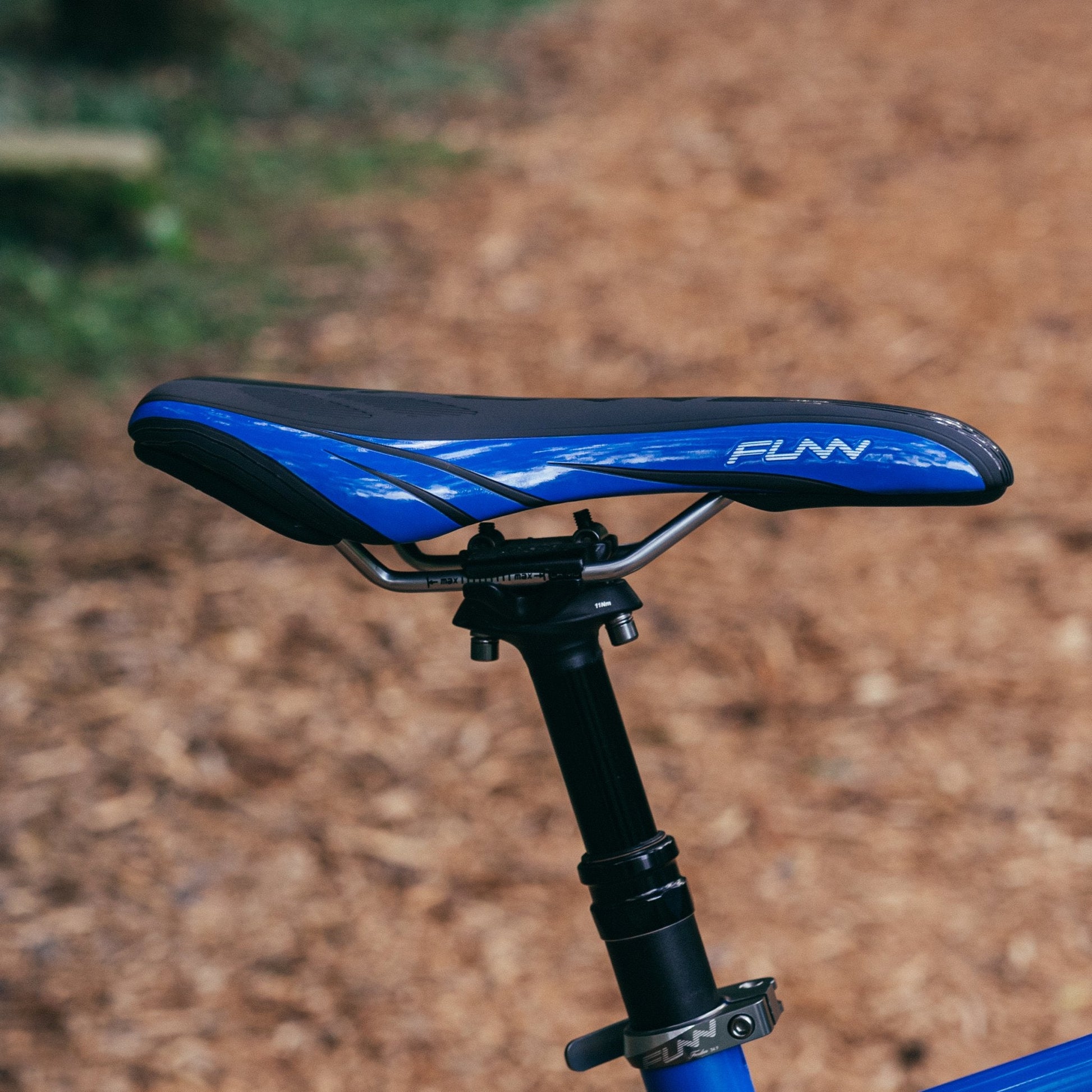 Funn mountain bike components - Adlib HD Saddle Black in a white background.