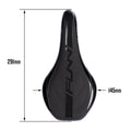 Funn mountain bike components - Adlib HD Saddle Black in a white background.