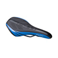 Funn mountain bike components - Adlib HD Saddle Blue in a white background.