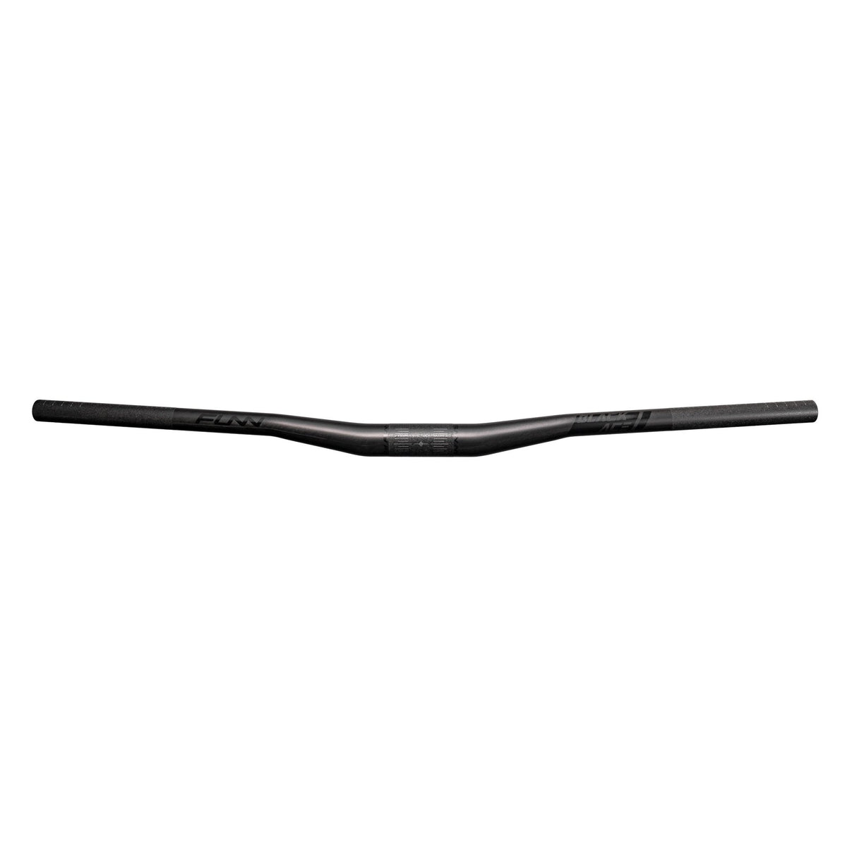 FUNN Black Ace Carbon Handlebar, matte black riser bar with tapered ends for lightweight, durable mountain bike control