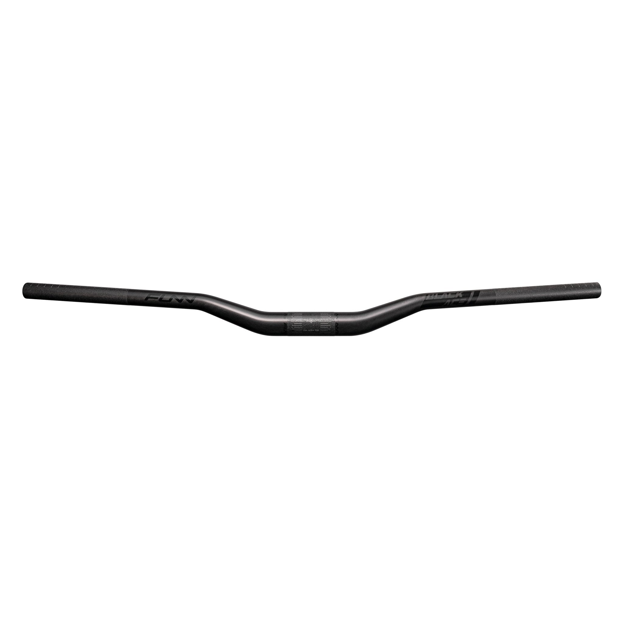 FUNN Black Ace Carbon Handlebar, matte black riser bar for mountain bikes, lightweight carbon construction for precise control