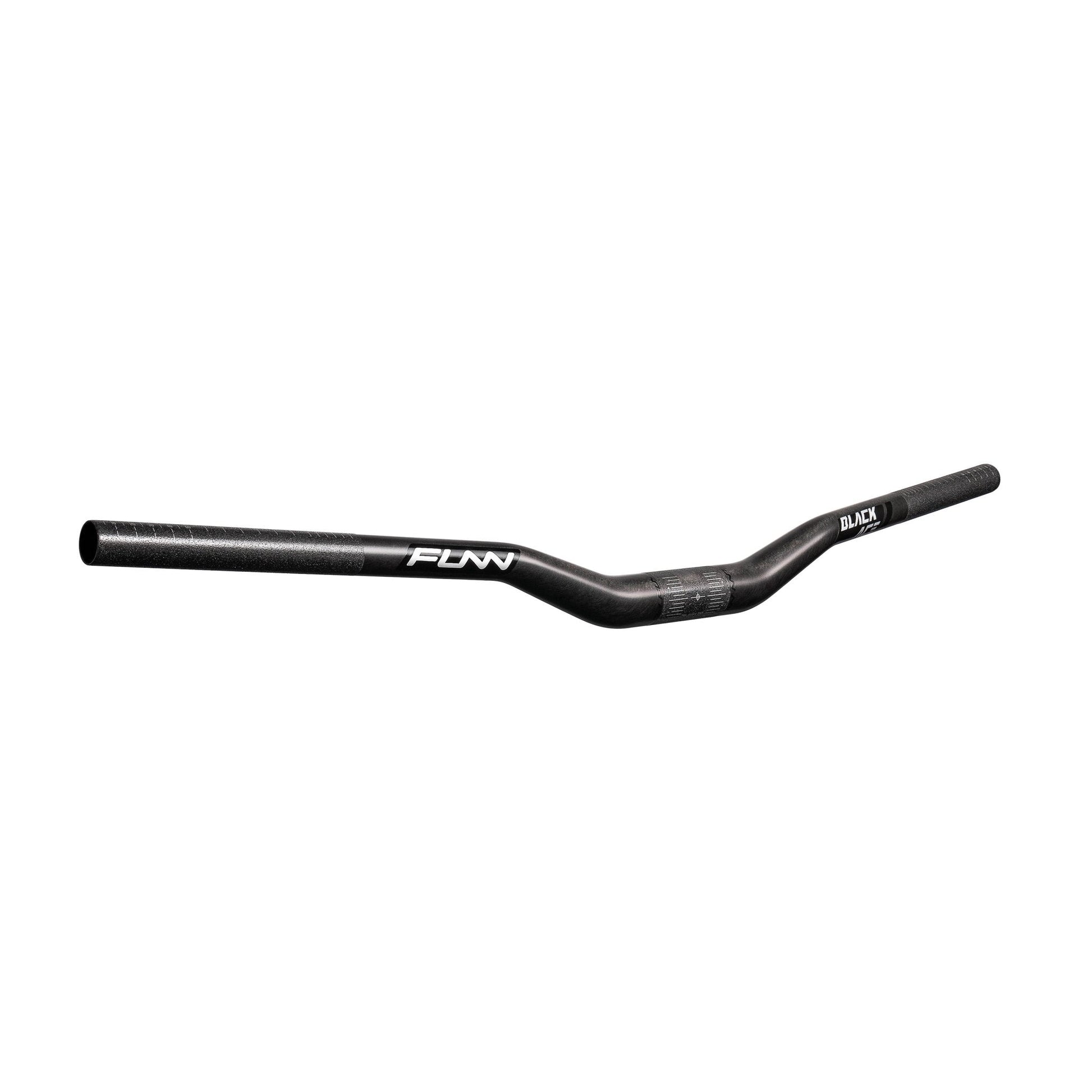 Funn mountain bike components - Black Ace Carbon Handlebar Black 30mm in a white background.