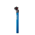 Funn mountain bike components - Blockpass Seatpost Blue 30.9mm 350mm in a white background.