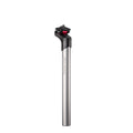 Funn mountain bike components - Blockpass Seatpost Silver 30.9mm 350mm in a white background.