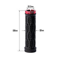 Funn mountain bike components - Combat III Lock - On Grips Black in a white background.