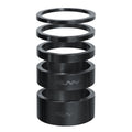 Funn mountain bike components - Descend Headset Spacer Kit Black in a white background.