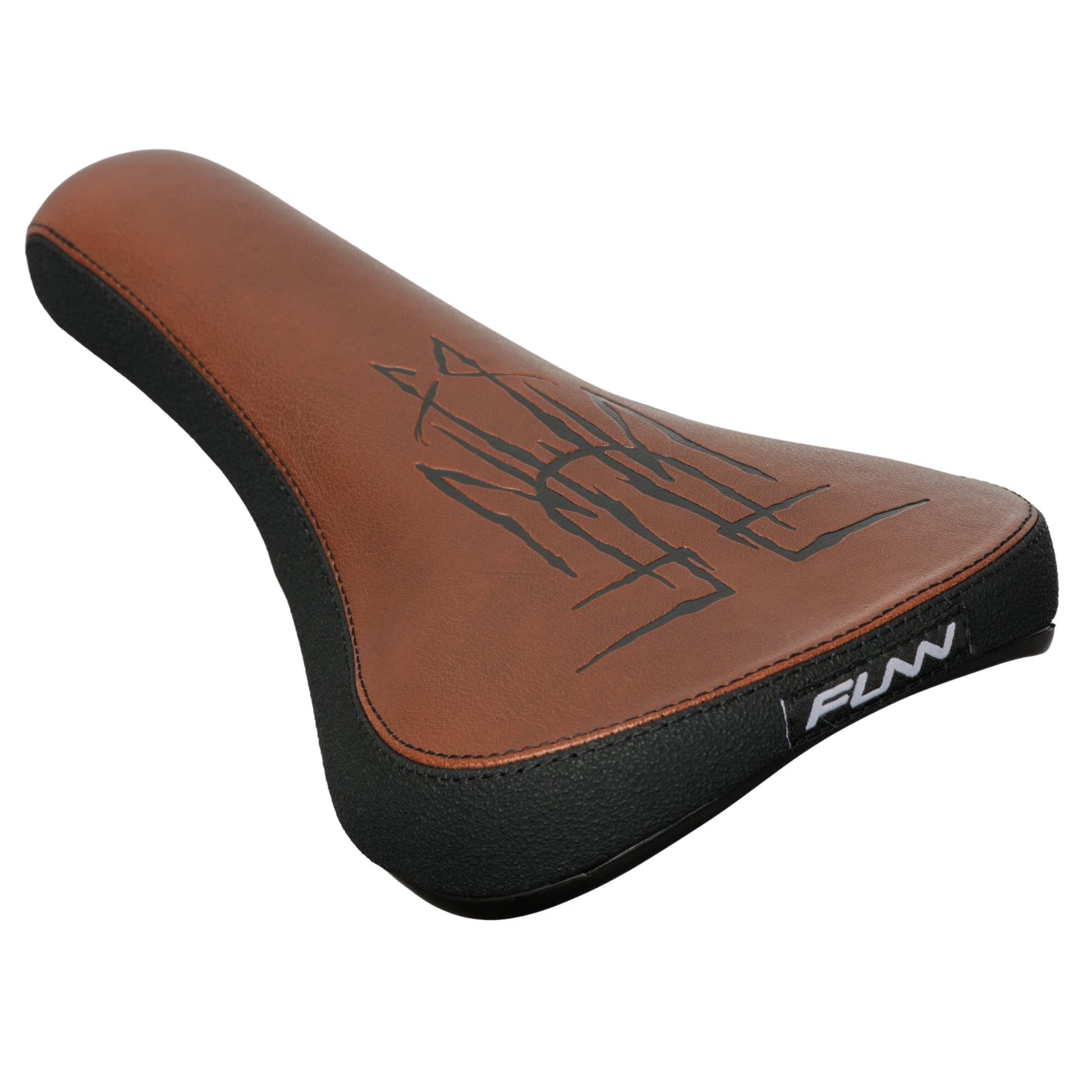 Funn mountain bike components - DJ Saddle Brown in a white background.