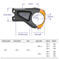 Funn mountain bike components - Equalizer Stem 31.8mm Black 35mm in a white background.