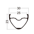 Funn mountain bike components - Fantom AM30 in a white background.