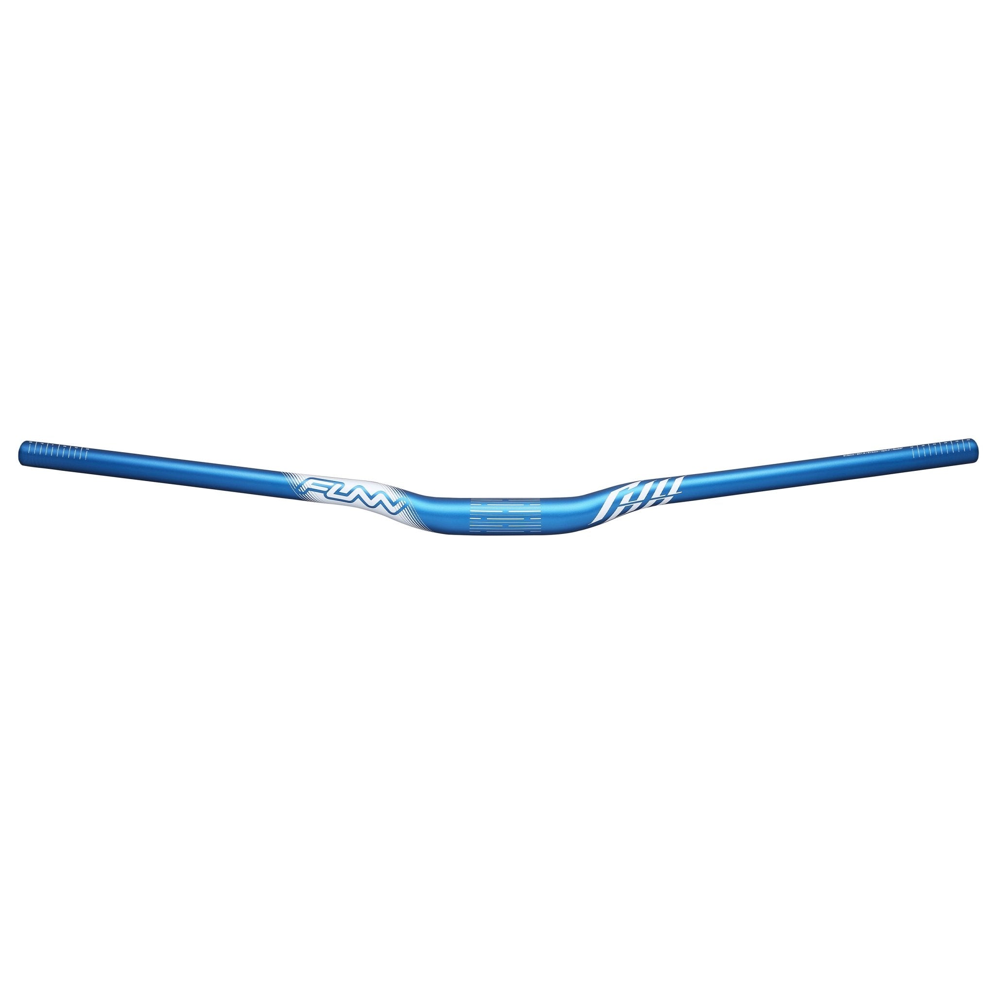 FUNN Full On Riser Handler blue alloy MTB handlebar, 31.8mm clamp, 15mm rise, lightweight riser bar for mountain bikes
