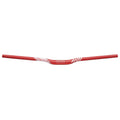 Funn mountain bike components - Full On Riser Handler 31.8mm 15mm Red in a white background.