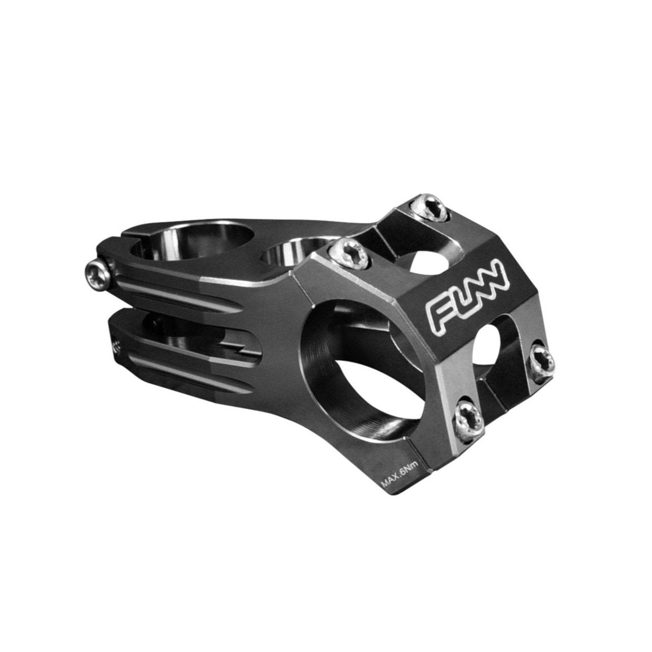 FUNN Funnduro Stem 31.8mm black 60mm, short alloy MTB handlebar stem with CNC body and faceplate bolts
