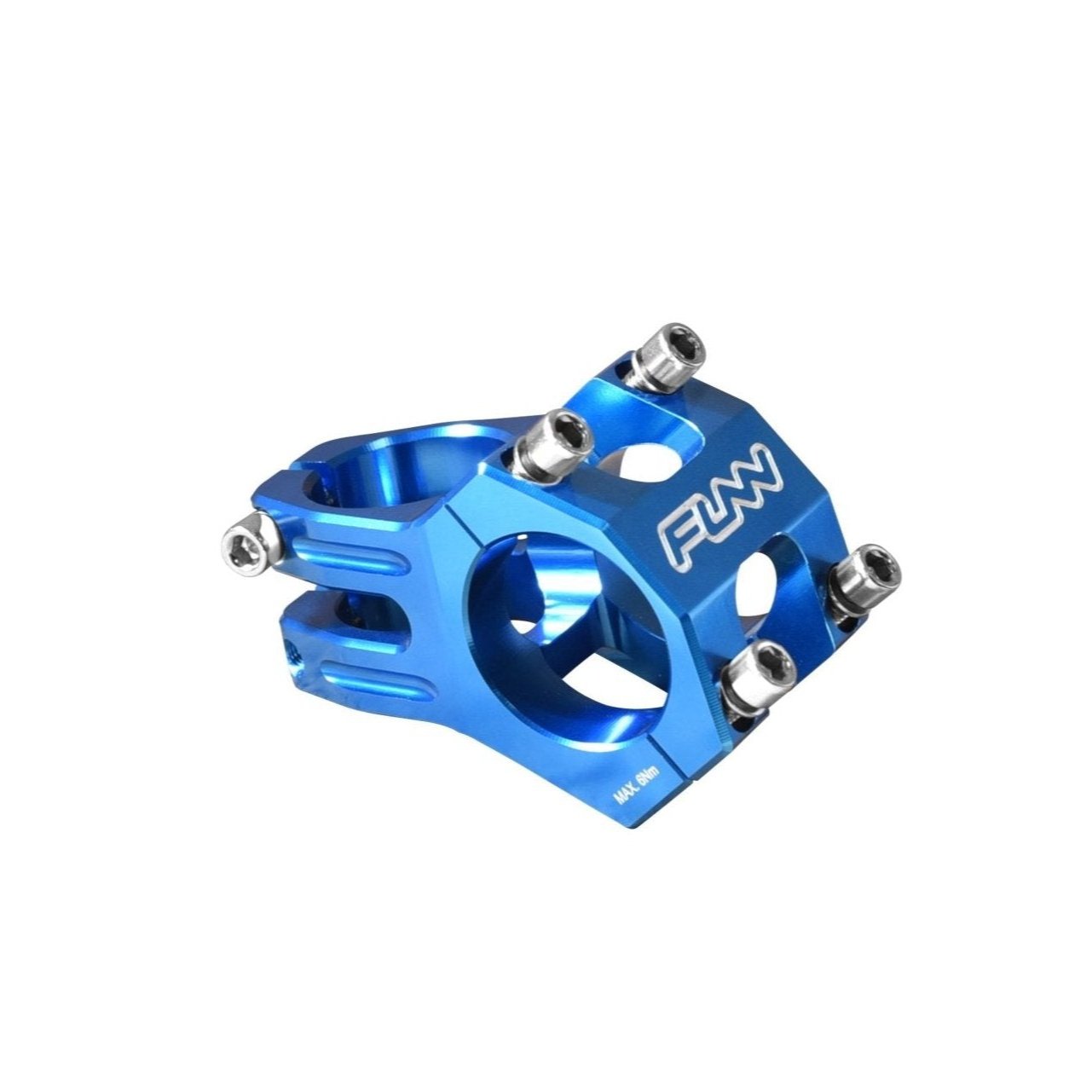 FUNN Funnduro Stem, 31.8mm blue 35mm alloy mountain bike handlebar stem with CNC body and stainless bolts
