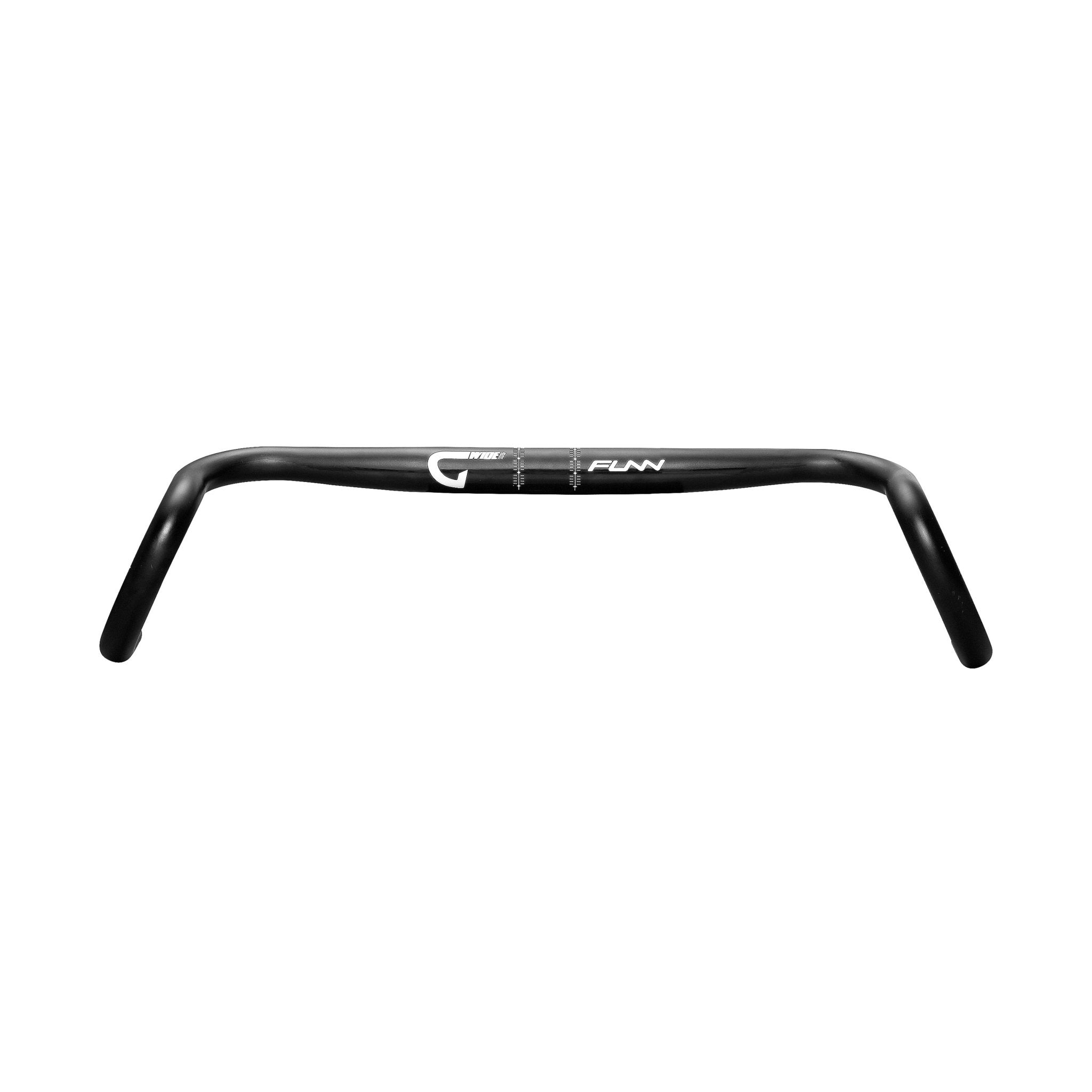 FUNN G-Wide Gravel Handlebar 480mm, black alloy flared drop bar for stable, comfortable off-road cycling control