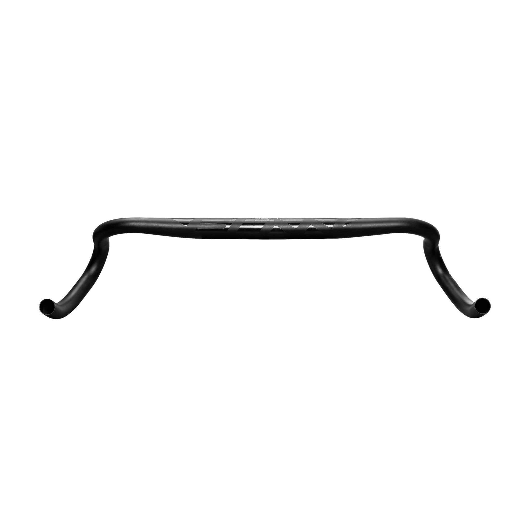 FUNN G-Wide Gravel Handlebar, 480mm rear view, matte black alloy bar with flared ergonomic drops for off-road control
