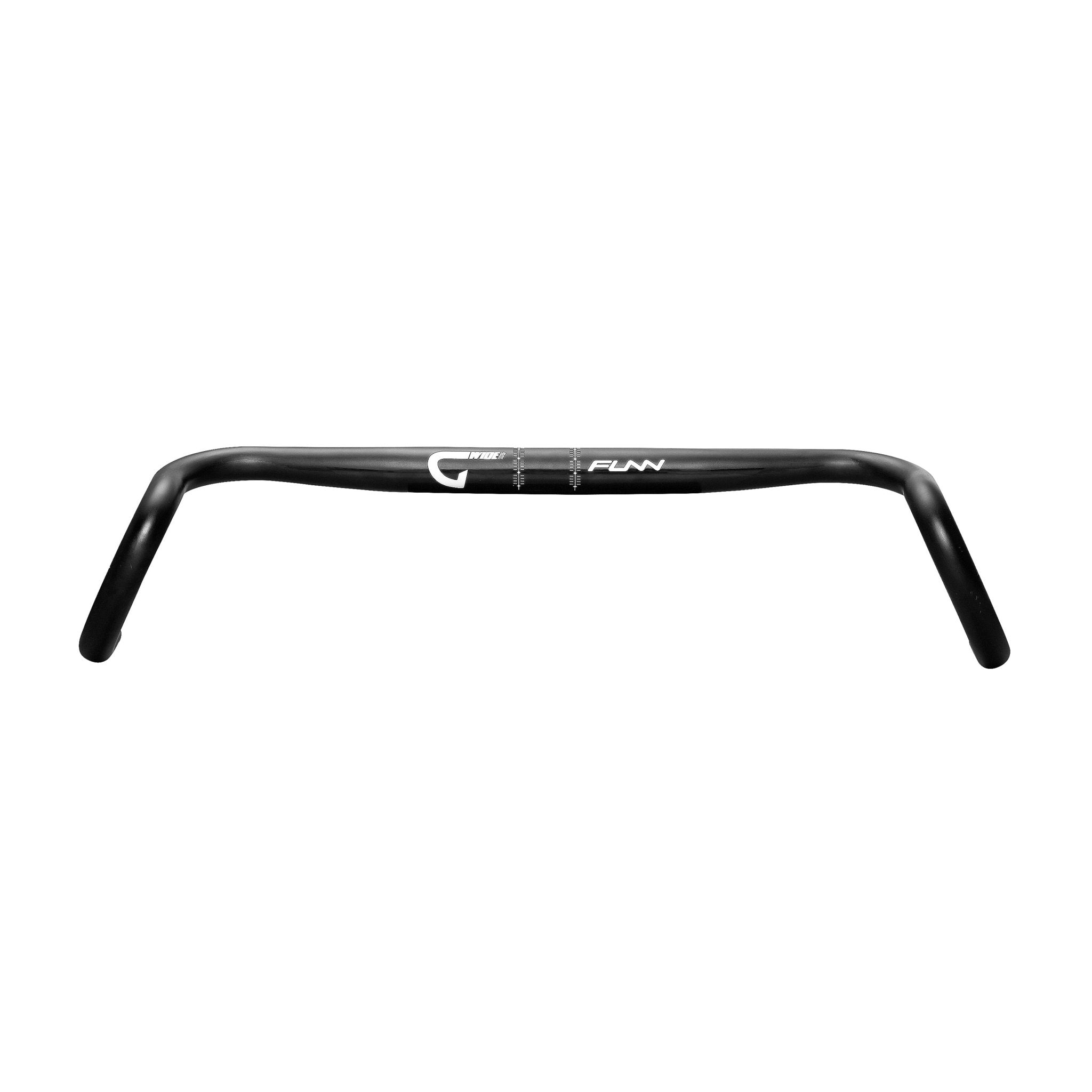 FUNN G-Wide Gravel Handlebar, black alloy wide-flare bike bar for stable off-road control and comfort