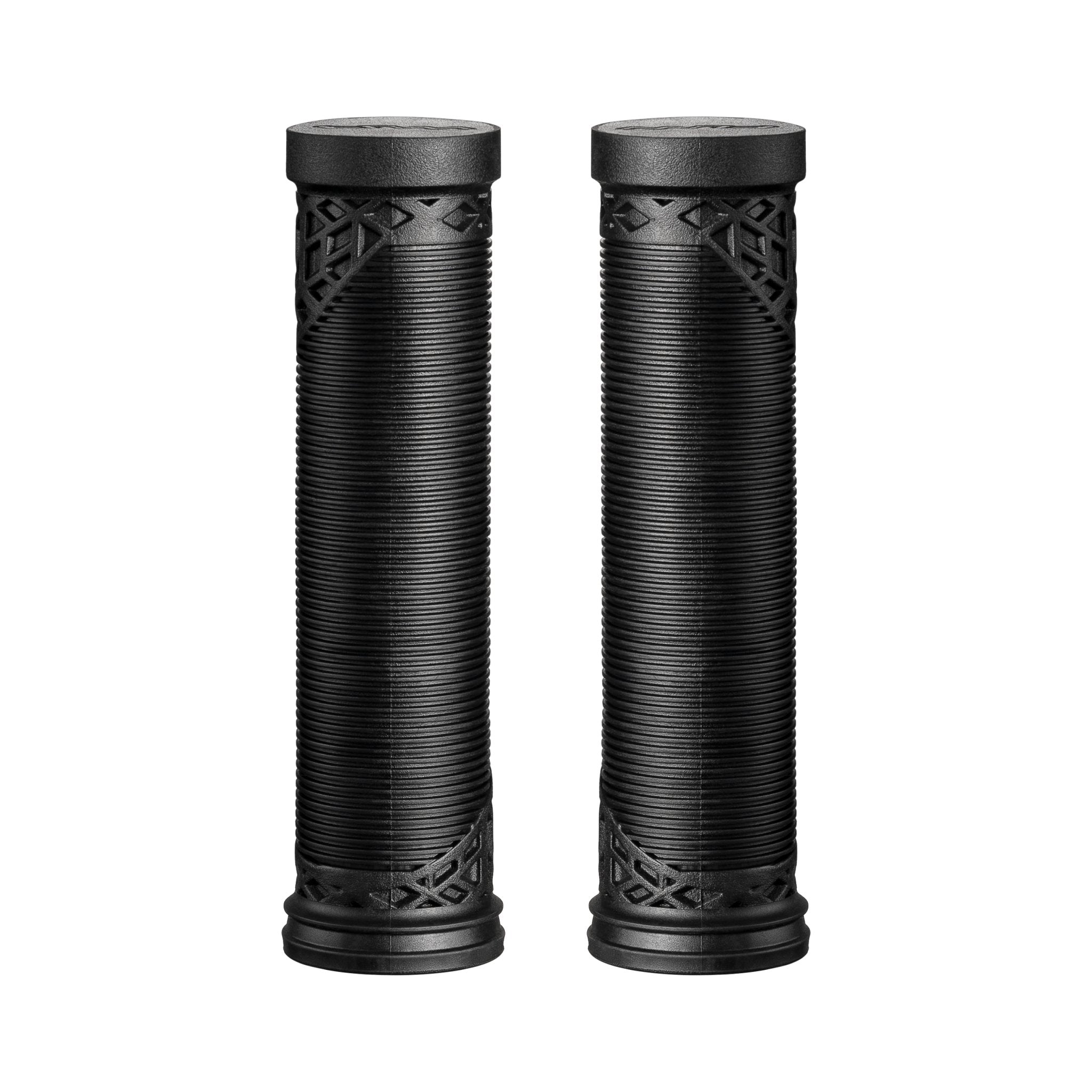 Funn mountain bike components - Hilt ES Slip - On Grips Black in a white background.