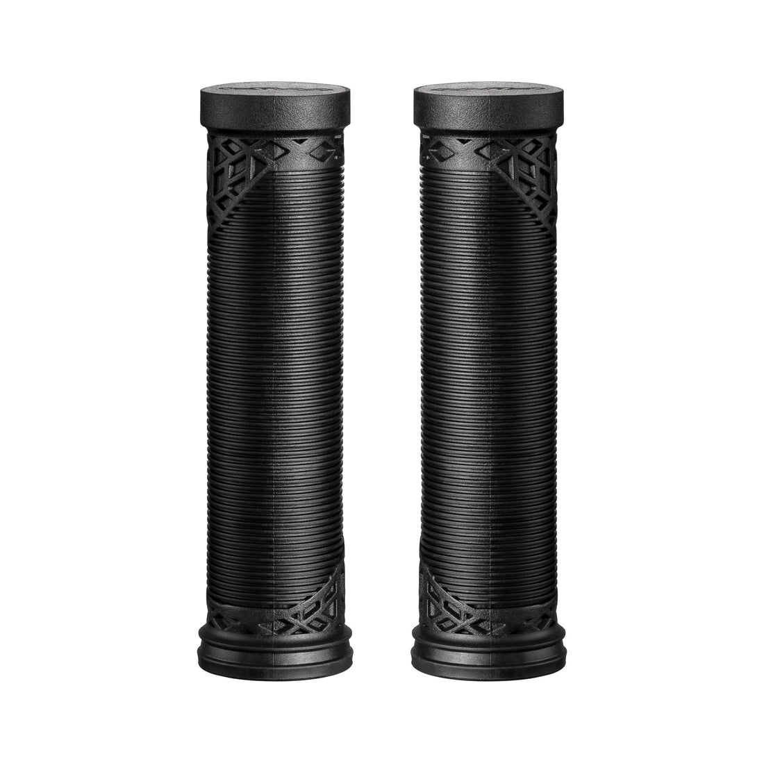 Funn mountain bike components - Hilt ES Slip - On Grips Black in a white background.