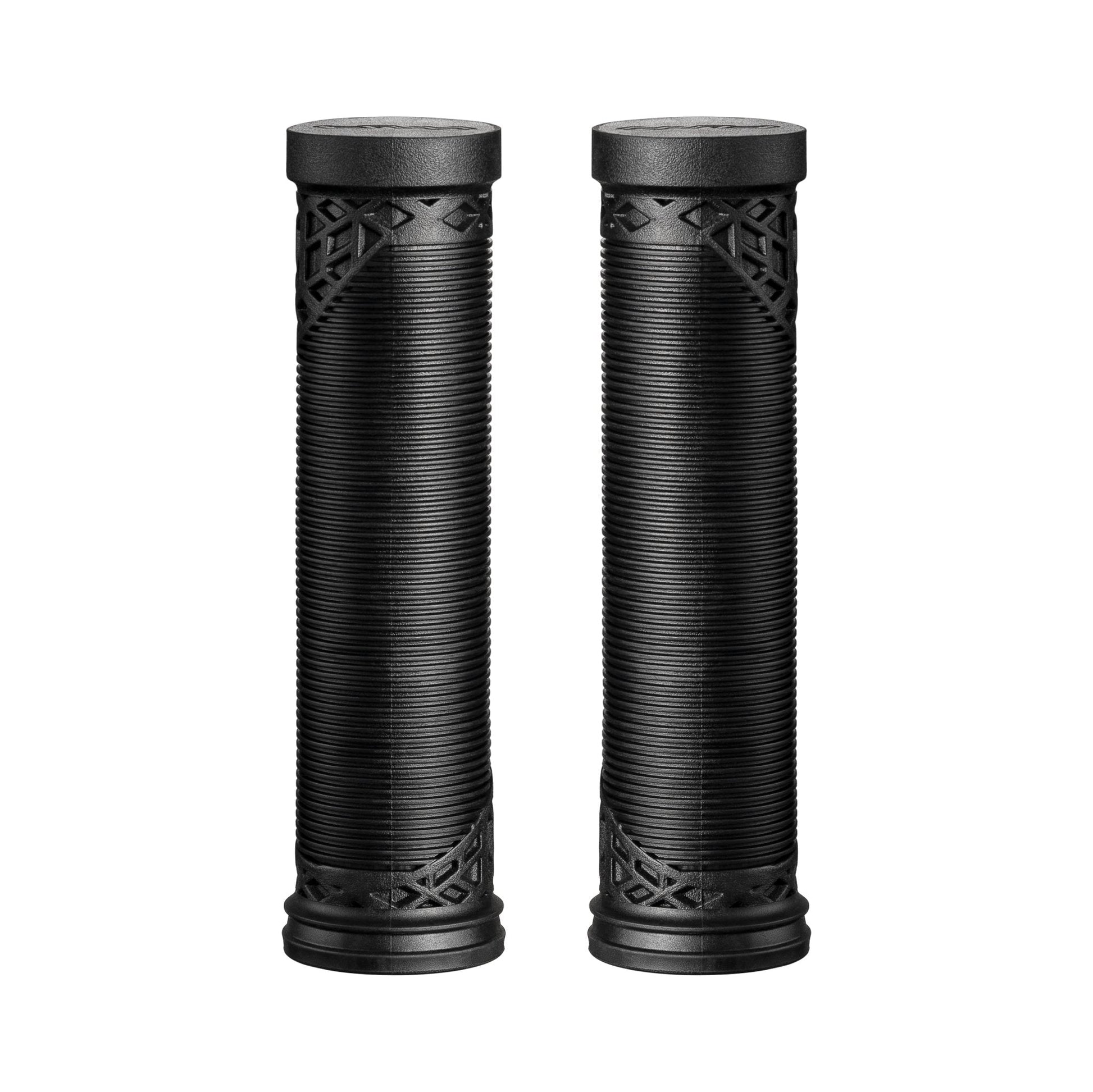 Funn mountain bike components - Hilt ES Slip - On Grips Black in a white background.