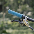 Funn mountain bike components - Hilt ES Slip - On Grips Black in a white background.