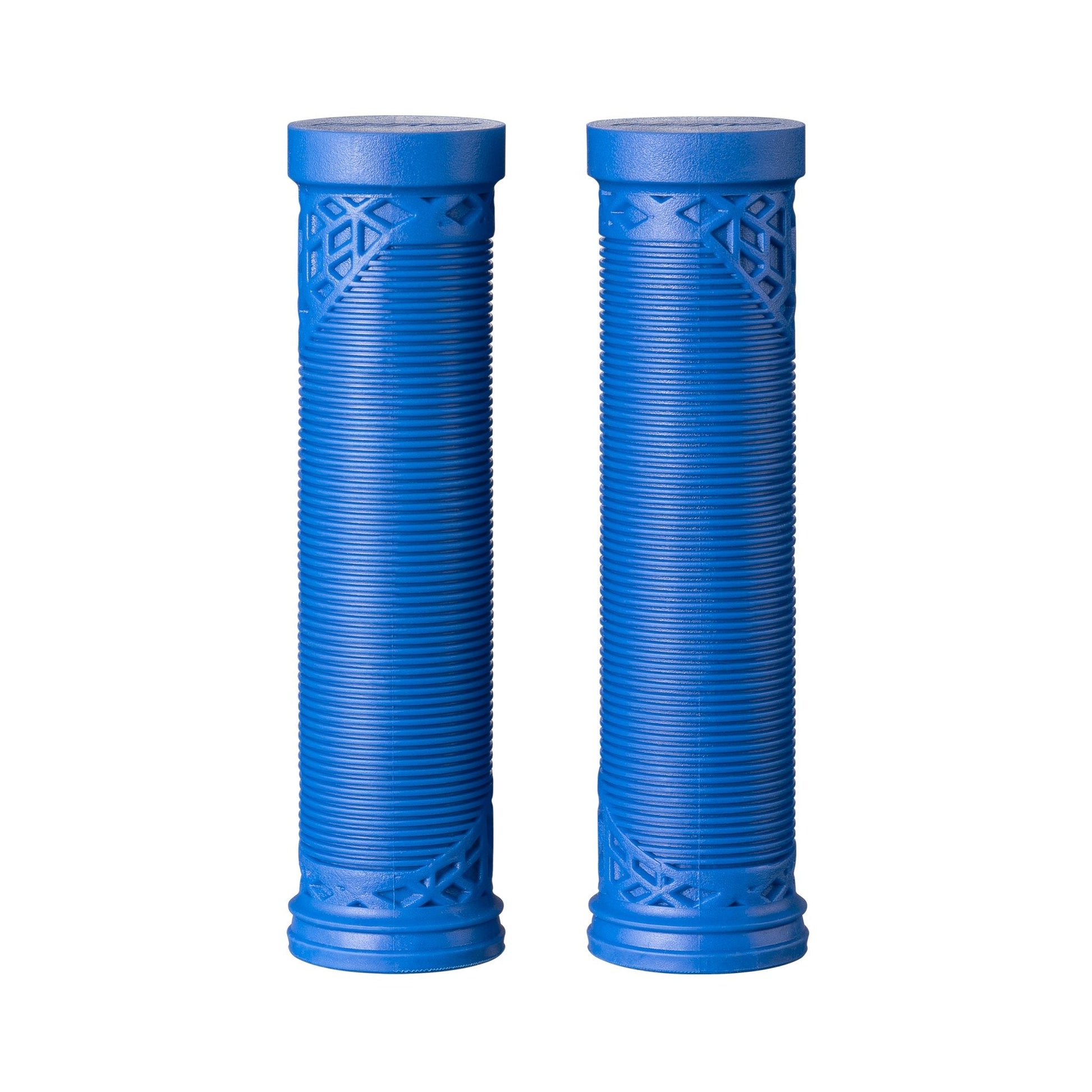 Funn mountain bike components - Hilt ES Slip - On Grips Blue in a white background.