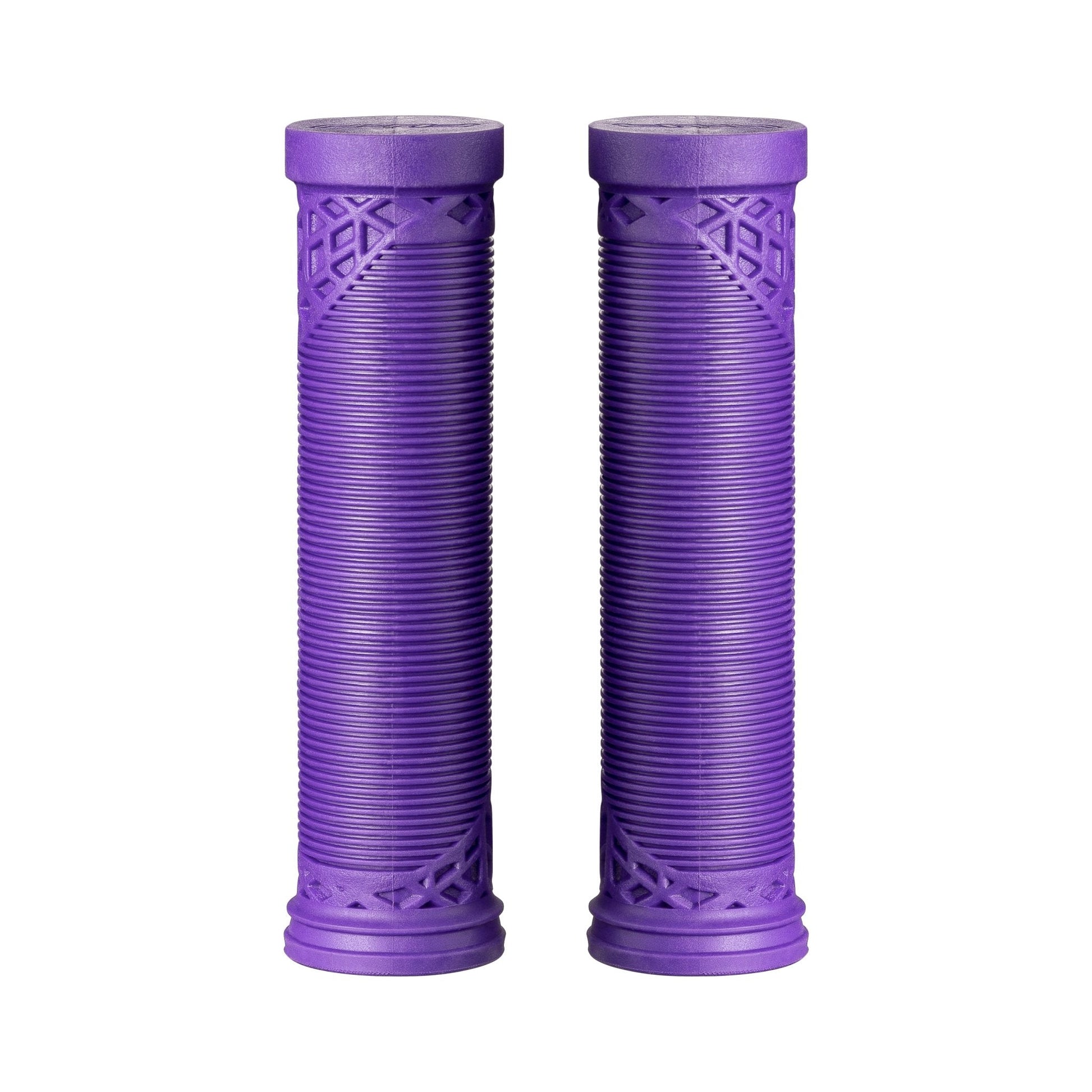 Funn mountain bike components - Hilt ES Slip - On Grips Purple in a white background.