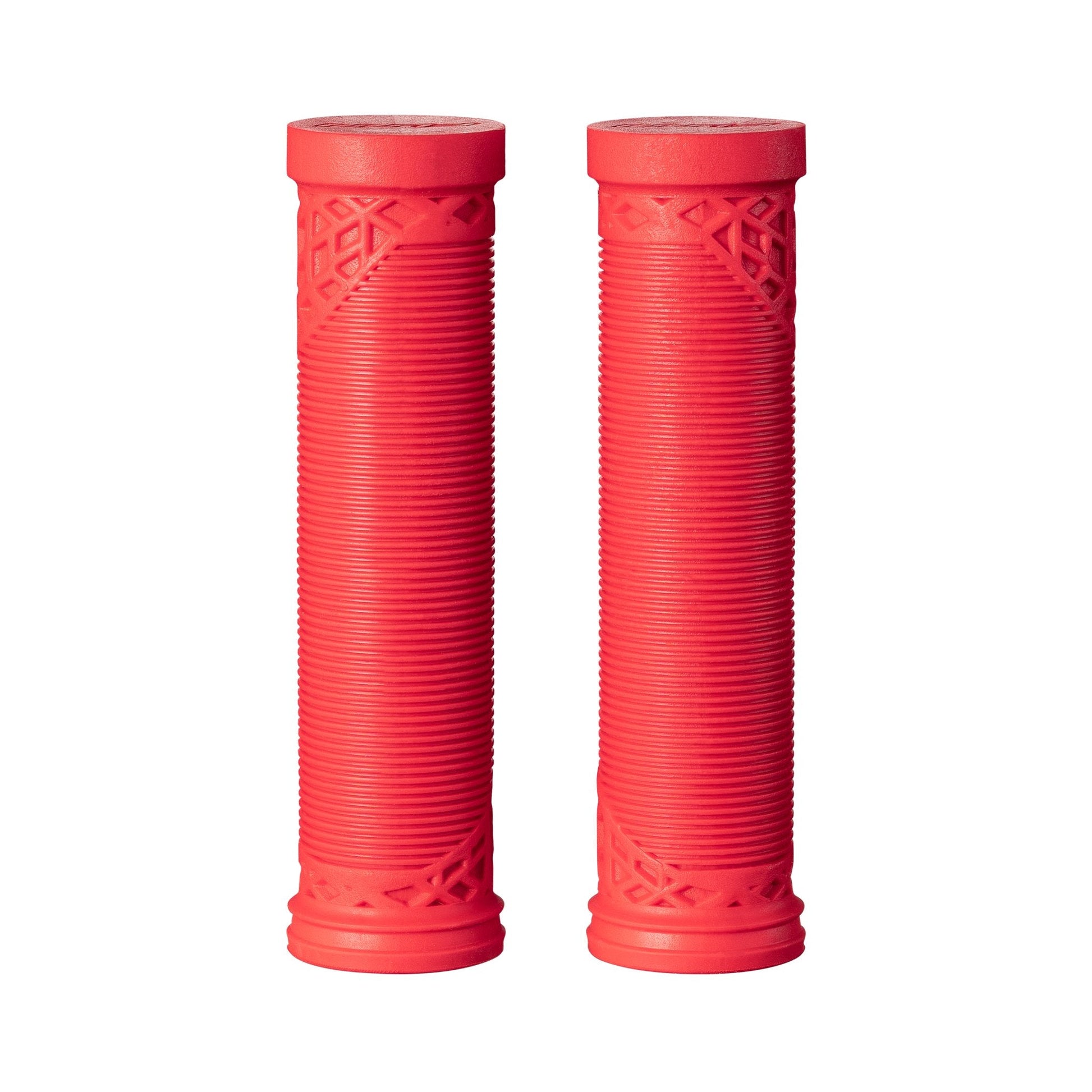 Funn mountain bike components - Hilt ES Slip - On Grips Red in a white background.