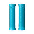 Funn mountain bike components - Hilt ES Slip - On Grips Turquoise in a white background.