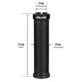 Funn mountain bike components - Hilt JR Lock - On Grips Black in a white background.