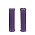 Funn mountain bike components - Hilt JR Lock - On Grips Purple in a white background.