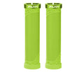 Funn mountain bike components - Hilt Lock - On Grips Green in a white background.