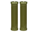 Funn mountain bike components - Hilt Lock - On Grips Olive Green in a white background.