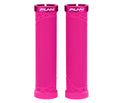 Funn mountain bike components - Hilt Lock - On Grips Pink in a white background.