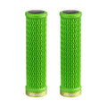 FUNN Holeshot Lock-On Grips in Green, textured rubber MTB handlebar grips with alloy lock ring