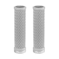 Funn mountain bike components - Holeshot Lock - On Grips Grey in a white background.