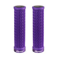 Funn mountain bike components - Holeshot Lock - On Grips Purple in a white background.