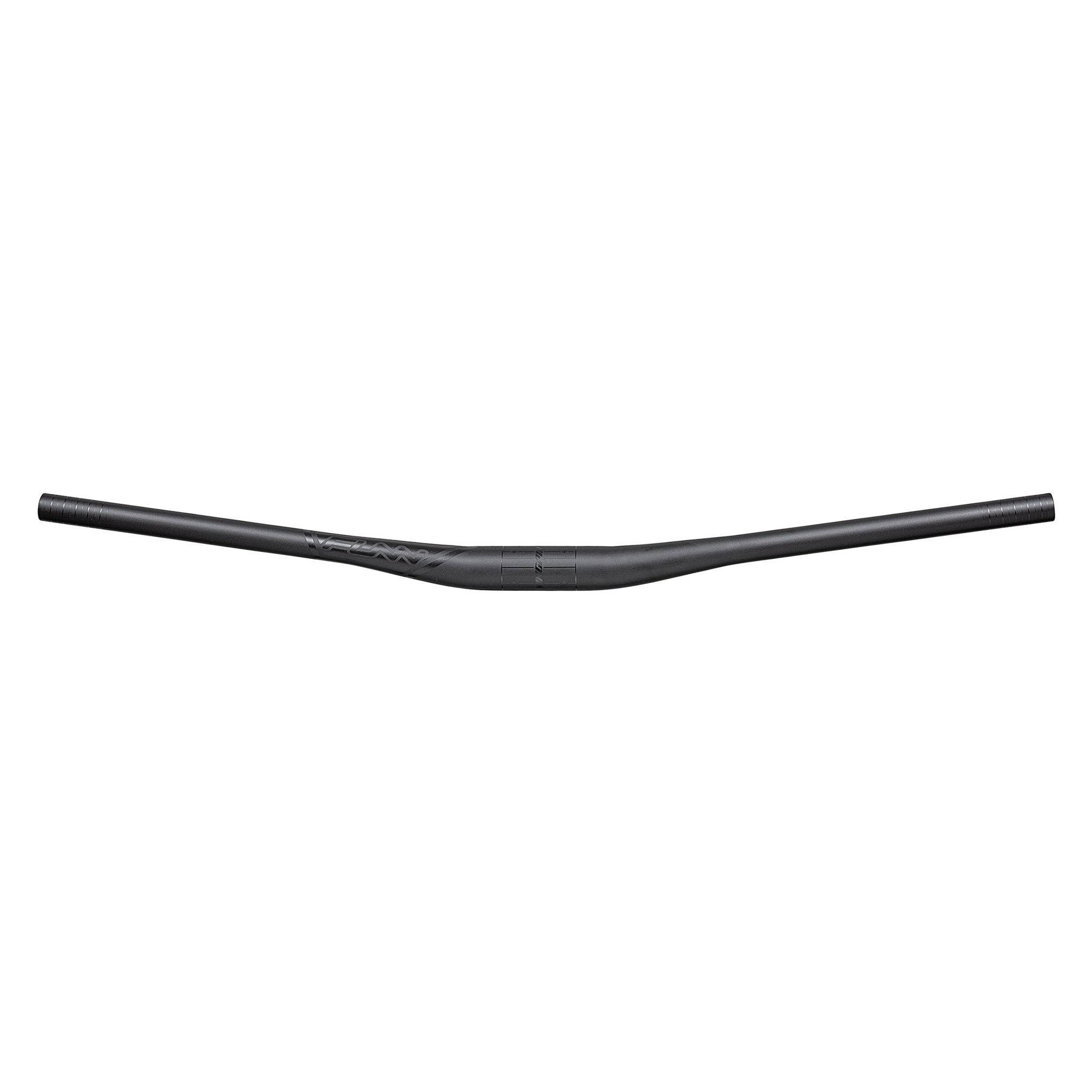 Black FUNN Kingpin Riser Handlebar, 31.8mm clamp, 15mm rise, lightweight alloy MTB bar with slight sweep for trail control
