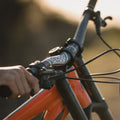 Funn mountain bike components - Kingpin Riser Handlebar 31.8mm 7mm Black in a white background.