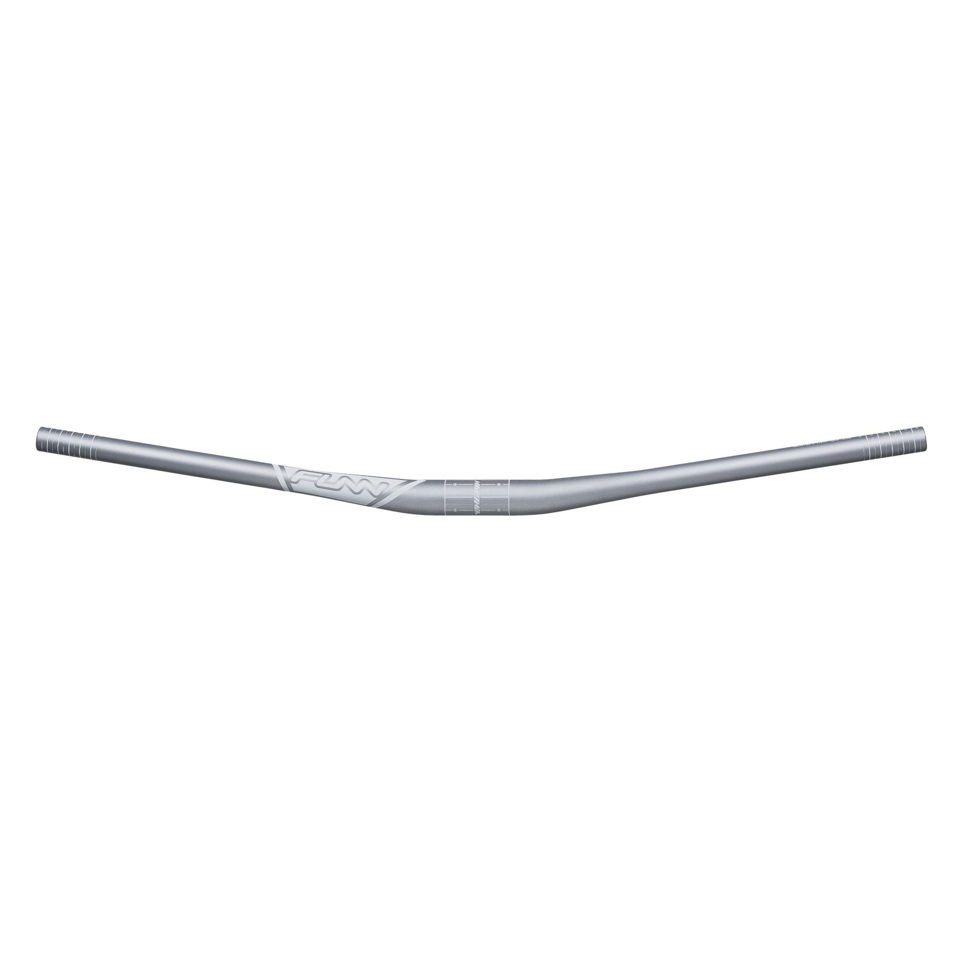 Funn mountain bike components - Kingpin Riser Handlebar 31.8mm 7mm Black in a white background.