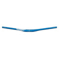 Funn mountain bike components - Kingpin Riser Handlebar 35mm 15mm Blue in a white background.