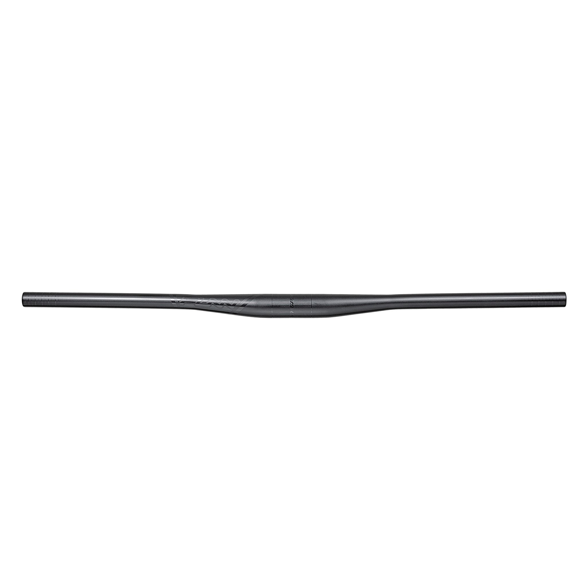 FUNN Kingpin Riser Handlebar, 35mm clamp, 7mm rise, black alloy MTB bar with sleek low-rise profile for trail control