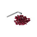 Funn mountain bike components - Mamba / Ripper / Python Pedal Pin Kit - 6mm Red in a white background.