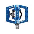 Funn mountain bike components - Mamba S Clipless Pedals Blue Clip Single side in a white background.