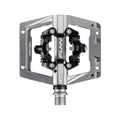 Funn mountain bike components - Mamba S Clipless Pedals Grey Clip Double side in a white background.