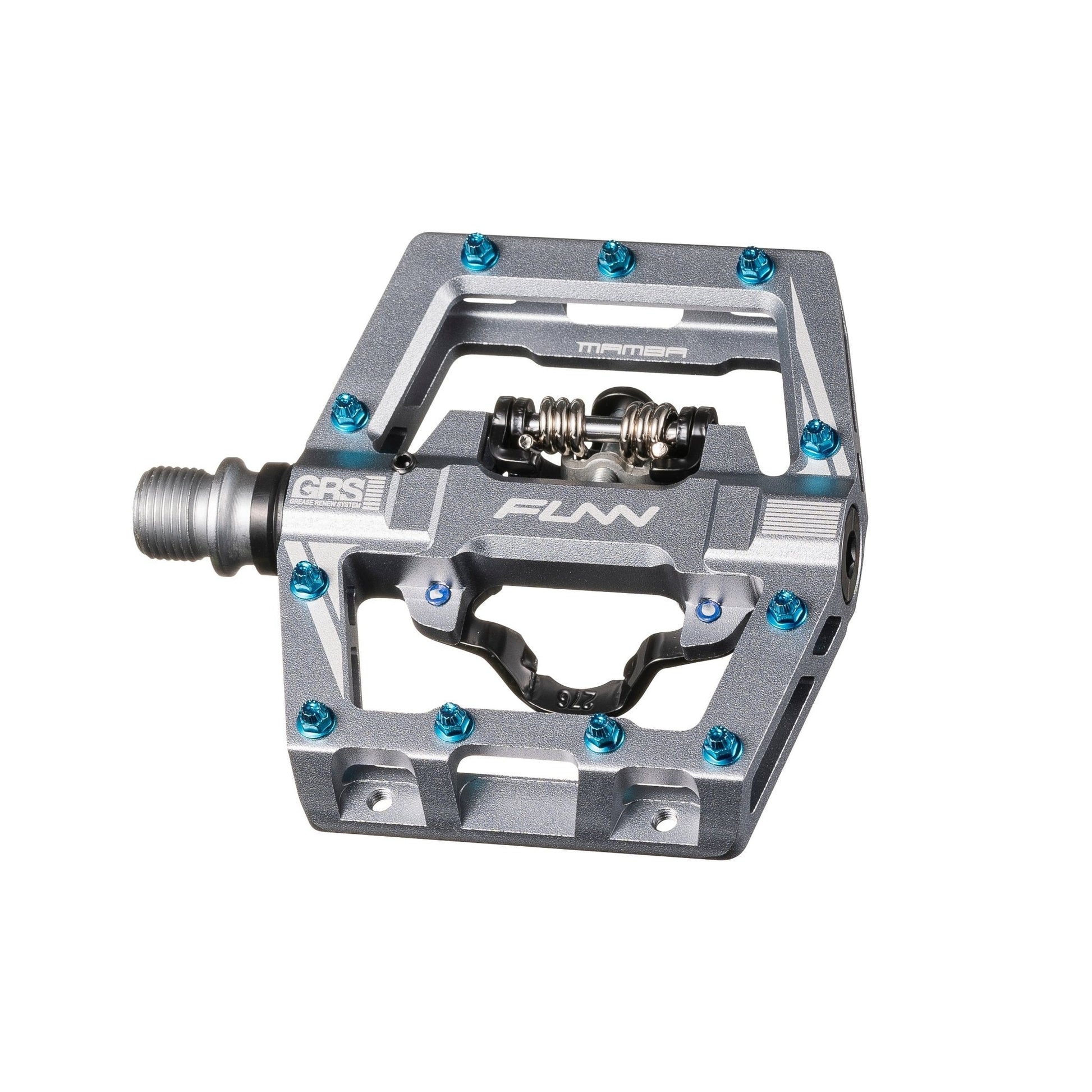 Funn mountain bike components - Mamba S Clipless Pedals Red Clip Single side in a white background.